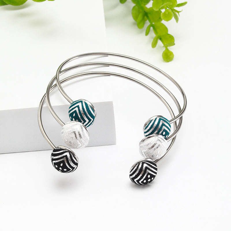 Ladies Bohemian fashion half baller ring