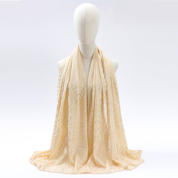 Women's Scarf Faux Assuit foil print Turban Head scarves Shawls Retro style