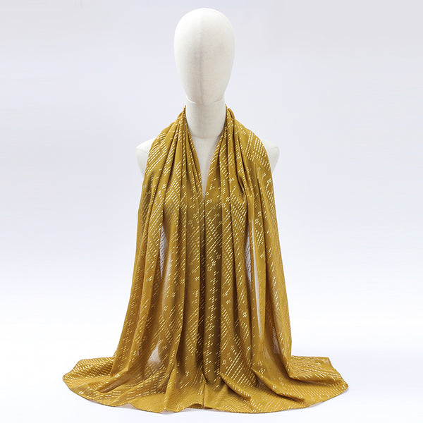 Women's Scarf Faux Assuit foil print Turban Head scarves Shawls Retro style