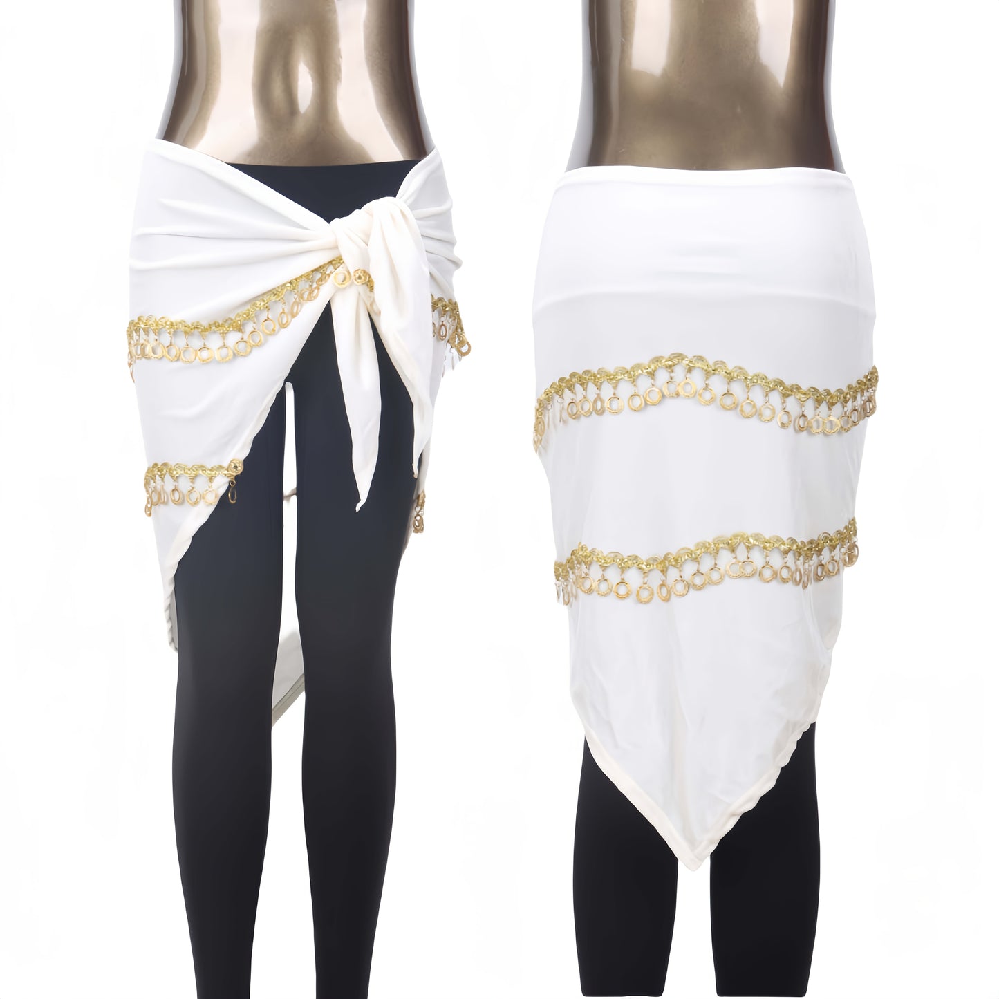 Hot - Selling Belly Dance Hip Scarf, Velvet Elastic Blue Sequined Hip Wrap, A Must - Have For Dance Practice And Performance Hip Towel Oriental Dance