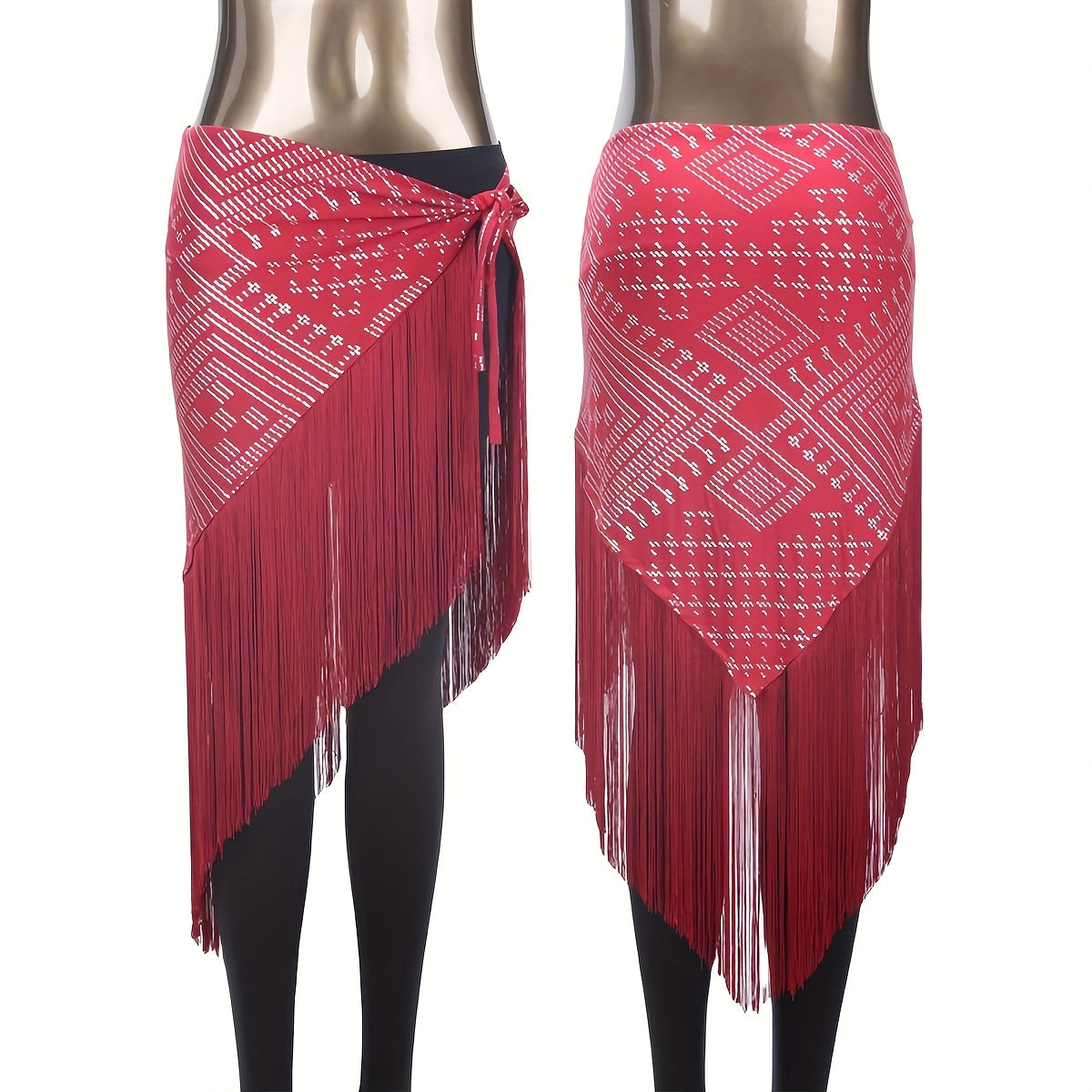 Modern Assuit Triangle Hip Towel Modal Royan Faux Assuit foil Print Hip scarf Bellydance hip towel