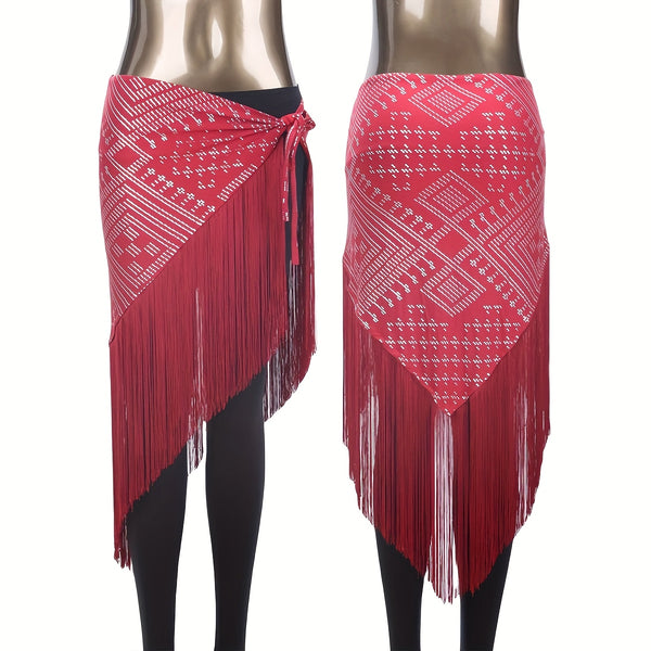 Modern Assuit Triangle Hip Towel Modal Royan Faux Assuit foil Print Hip scarf Bellydance hip towel
