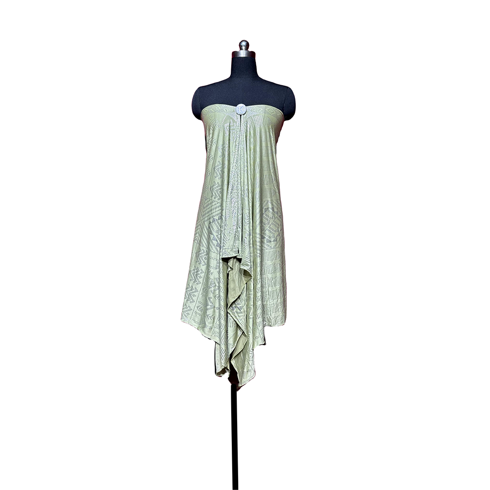 OverSize 1920's Vintage Gorgeous Style Women's Assuit Shawl Faux Assuit Foil Print Pearl Chiffon Headband Scarf Hajib