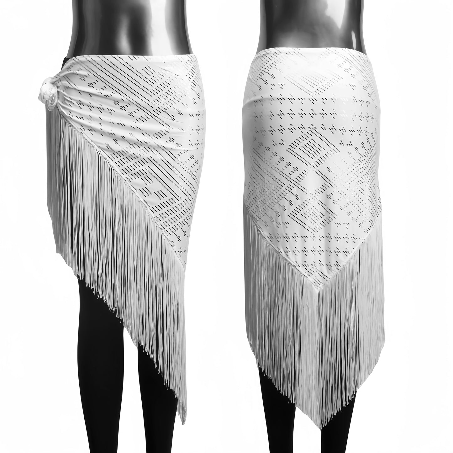 Modern Assuit Triangle Hip Towel Modal Royan Faux Assuit foil Print Hip scarf Bellydance hip towel