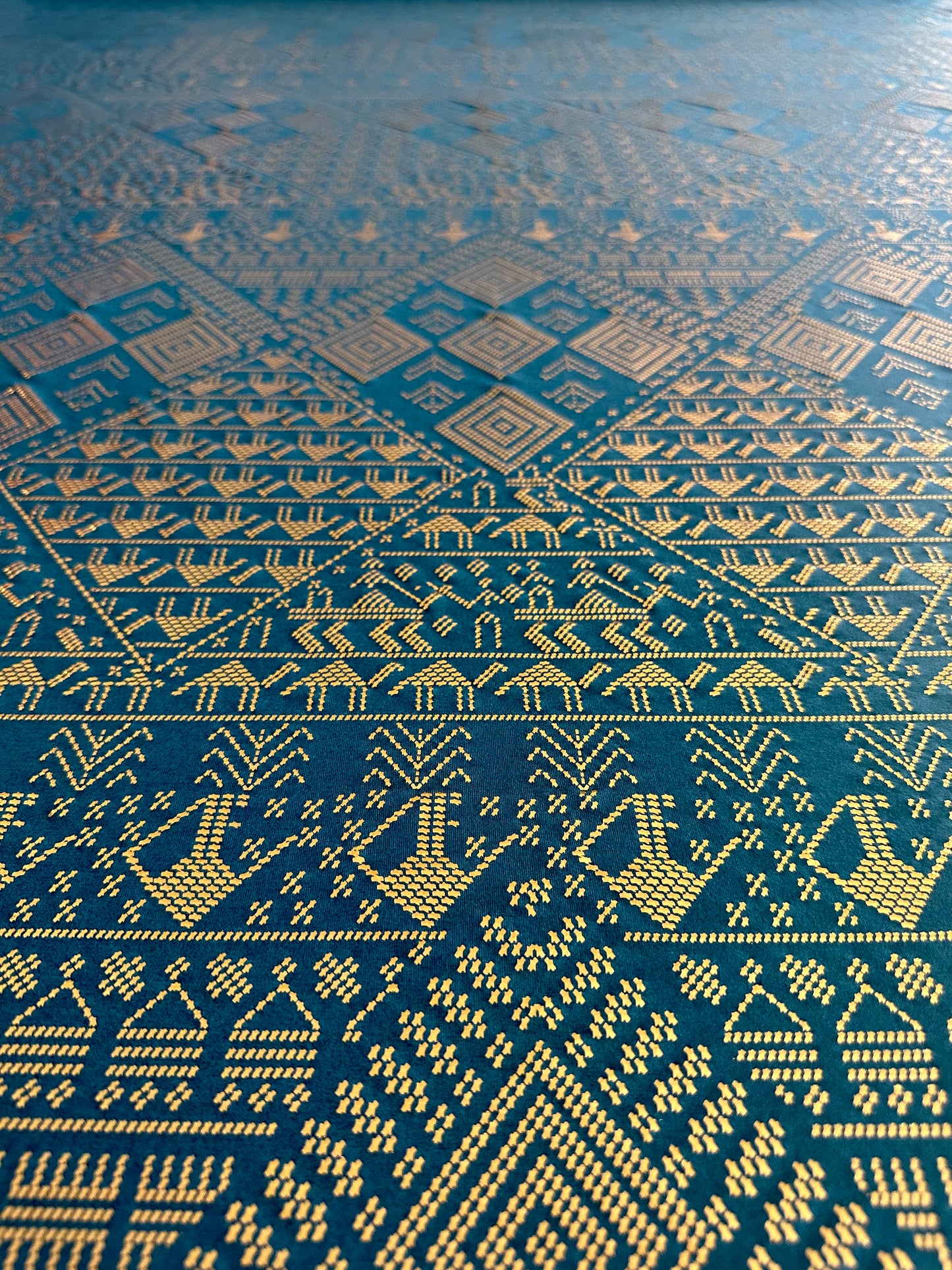 The Elastic Rayon Faux Assuit foil print Fabric Tribal BellyDance ATS Costume Fabric Oriental Dance