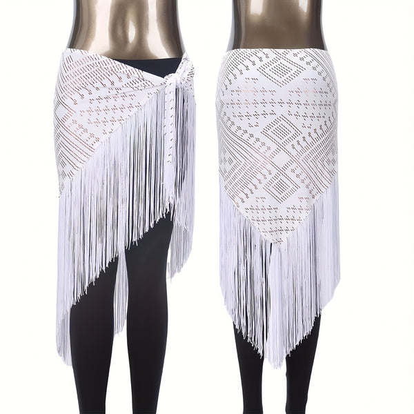 Modern Assuit Triangle Hip Towel Modal Royan Faux Assuit foil Print Hip scarf Bellydance hip towel