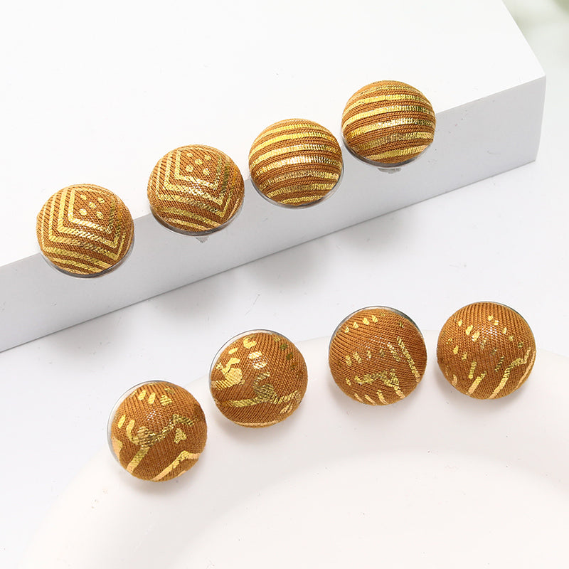 Original new Bohemian style colorful women's decorative jewelry accessories retro full with round stainless steel stud earrings…