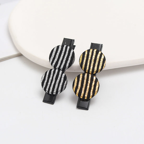 Round piece hairpin2pcs women's hair clips Hair non-slip clip birthday wedding fashion headwear match