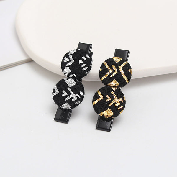 Round piece hairpin2pcs women's hair clips Hair non-slip clip birthday wedding fashion headwear match