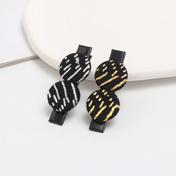 Round piece hairpin2pcs women's hair clips Hair non-slip clip birthday wedding fashion headwear match