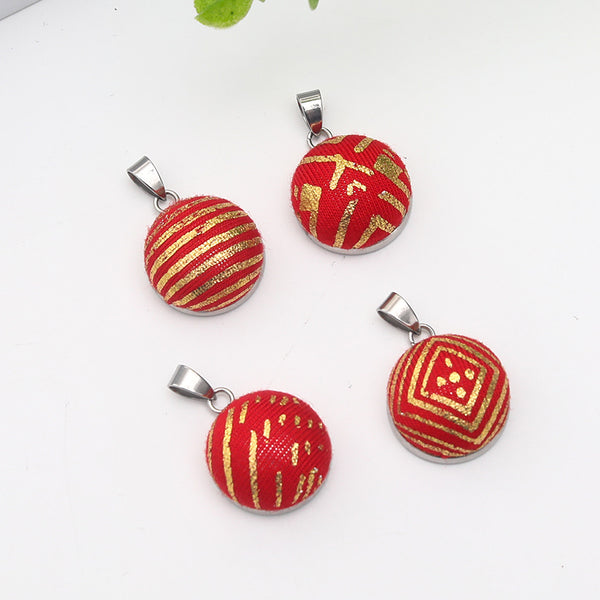 4 Patterns daily decoration all original handmade ladies retro colorful stylish pendants