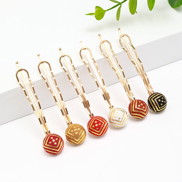 6pcs Fashion several new design alloy women hair accessories colorful cute girl out party hairpin combination