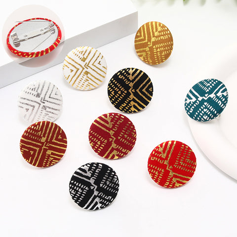 9pcs Bohemian Retro original pure handmade jewelry accessories Fashion alloy multicolor pattern women's brooch