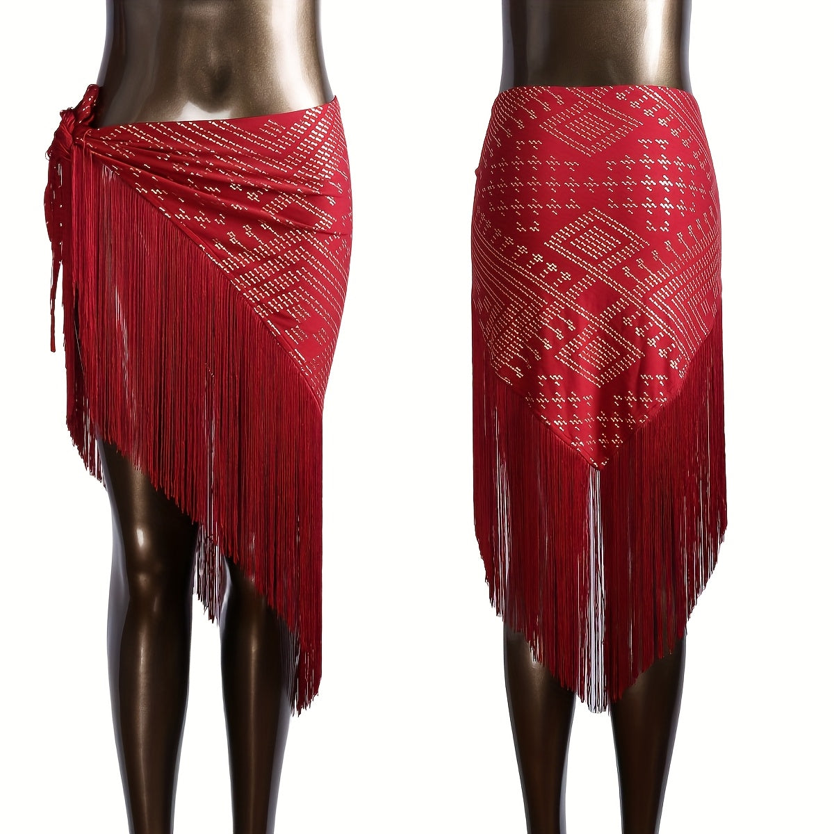 Modern Assuit Triangle Hip Towel Modal Royan Faux Assuit foil Print Hip scarf Bellydance hip towel