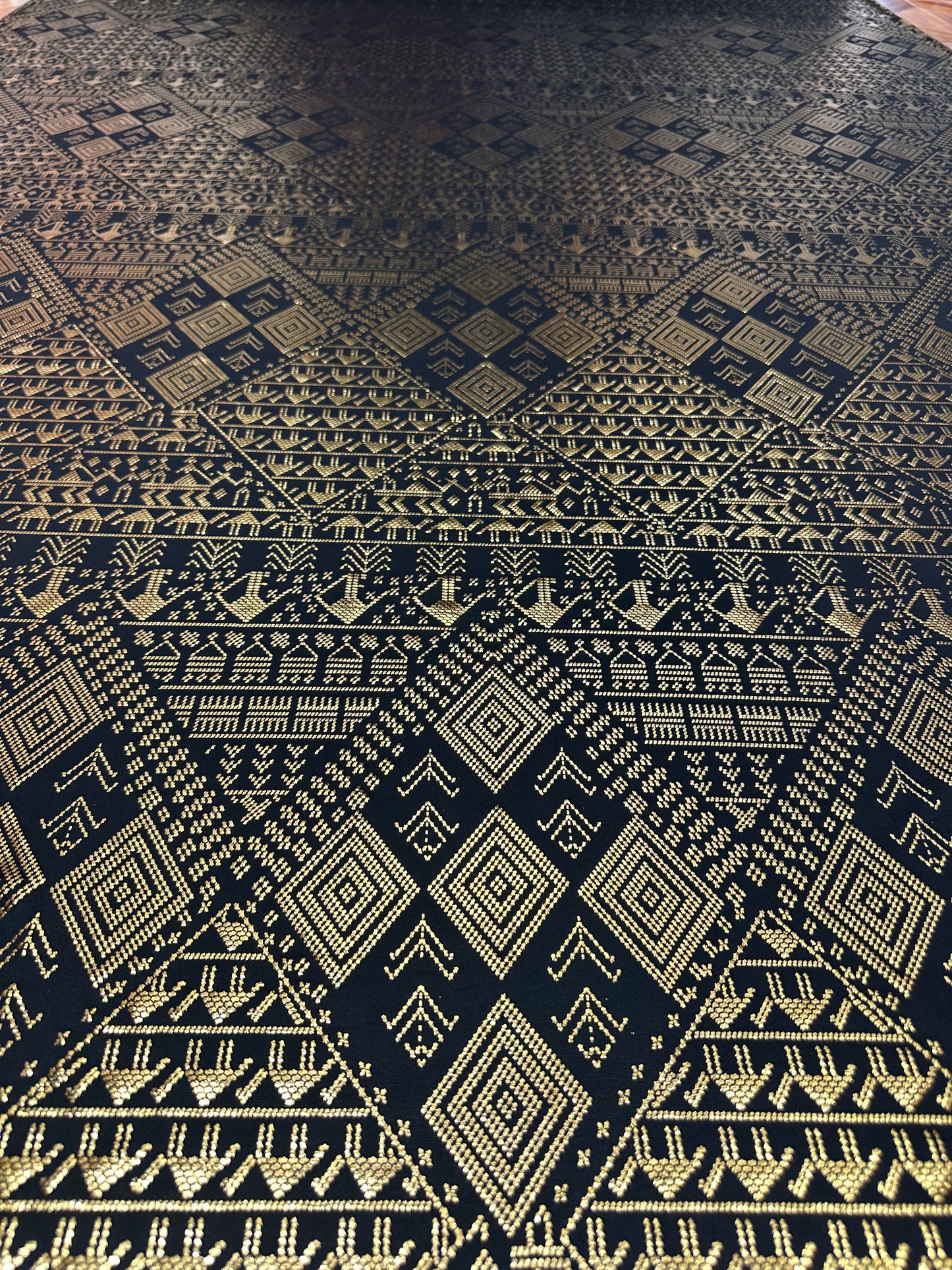 The Elastic Rayon Faux Assuit foil print Fabric Tribal BellyDance ATS Costume Fabric Oriental Dance
