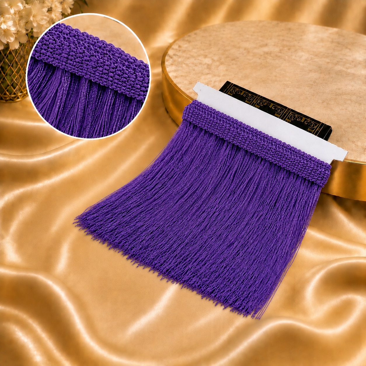 1 Yard 12cm/4.8inch Tassel Lace Ribbon for DIY Clothing, Costumes, Dancewear, Curtains, Home Decor & Craft Sewing
