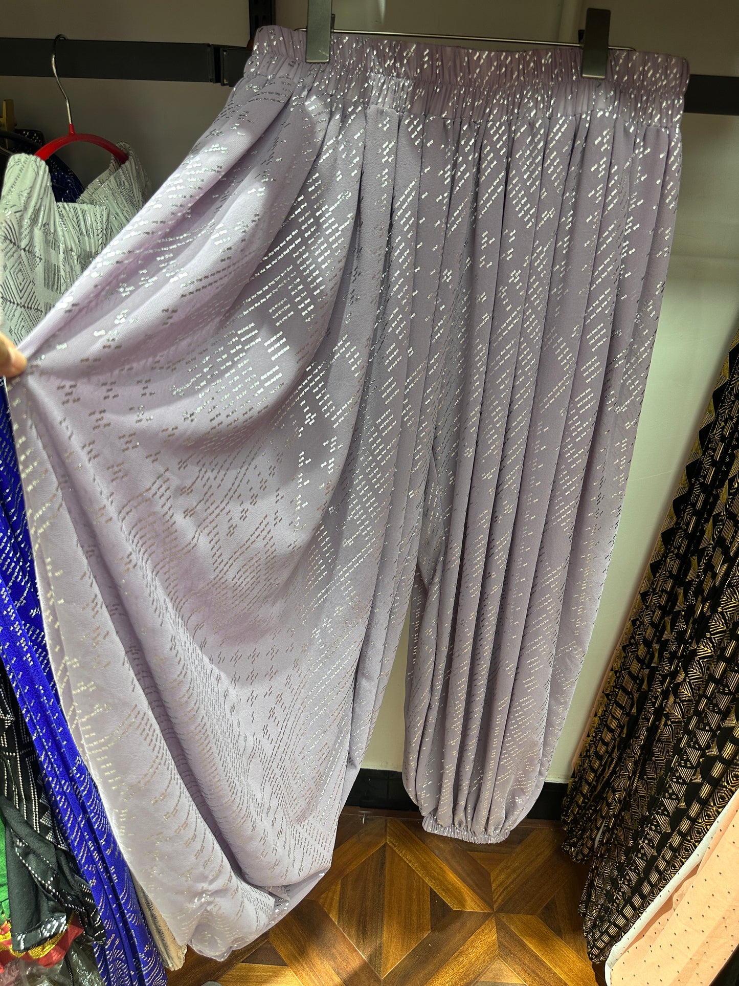 Pearl chiffon non-elastic fabric Clearance sale bloomers harem pants
