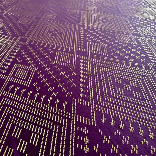 The Elastic Rayon Faux Assuit foil print Fabric Tribal BellyDance ATS Costume Fabric Oriental Dance