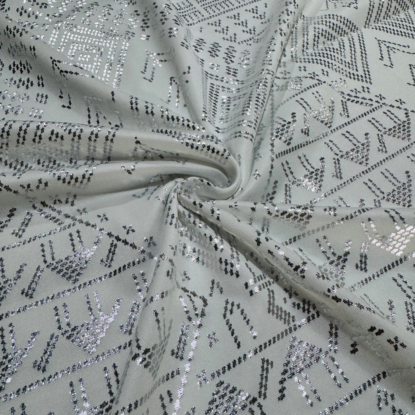 Elastic Milk Fibre Faux Assuit foil print Vintage style Gorgeous Clothing Fabric Dance Daily Clothes MakingMaterial