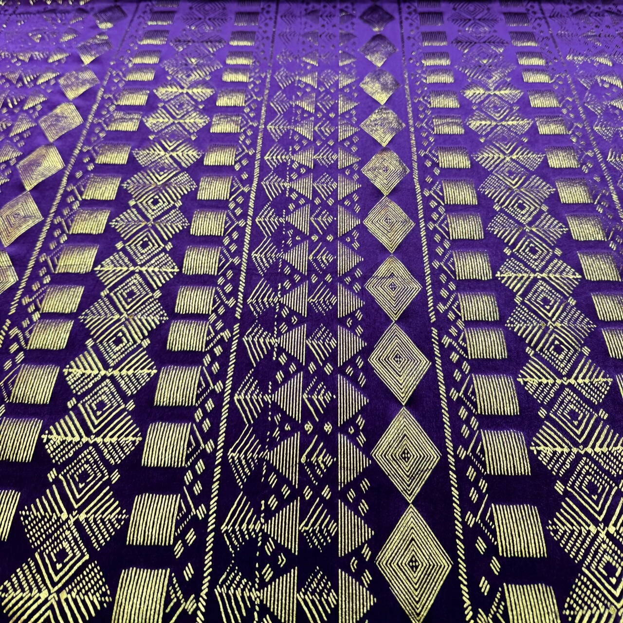 1 Yard Elastic Velvet Diamond flower fabric Faux Assuit foil print Vintage style Gorgeous DIY Clothing Dance Material