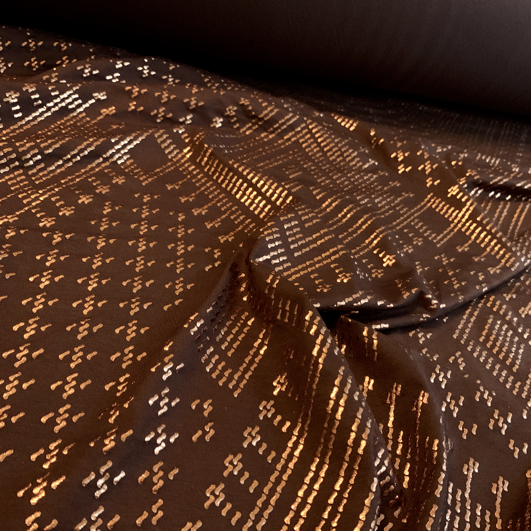 The Elastic Rayon Faux Assuit foil print Fabric Tribal BellyDance ATS Costume Fabric Oriental Dance