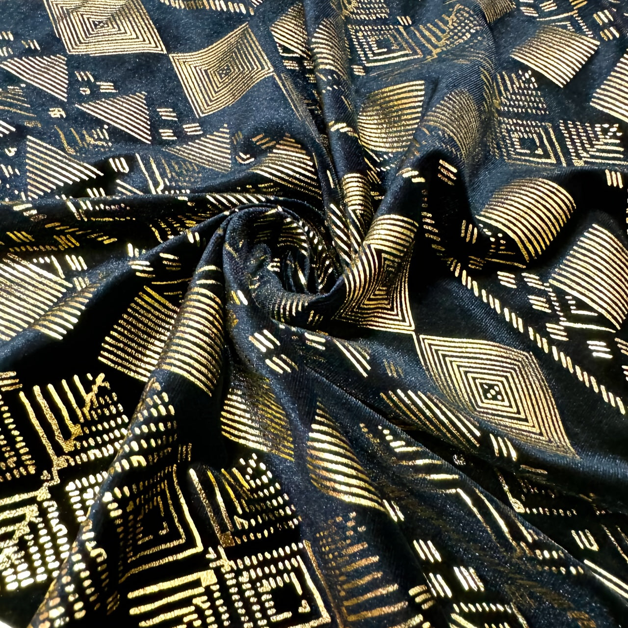 1 Yard Elastic Velvet Diamond flower fabric Faux Assuit foil print Vintage style Gorgeous DIY Clothing Dance Material