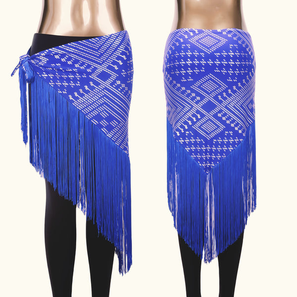 Modern Assuit Triangle Hip Towel Modal Royan Faux Assuit foil Print Hip scarf Bellydance hip towel