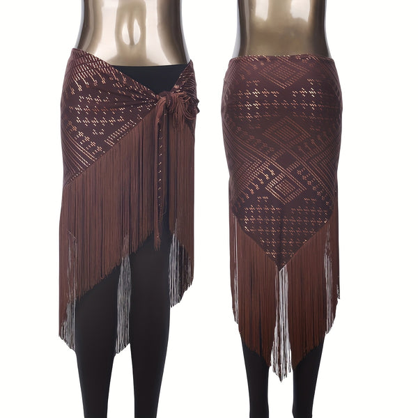 Modern Assuit Triangle Hip Towel Modal Royan Faux Assuit foil Print Hip scarf Bellydance hip towel