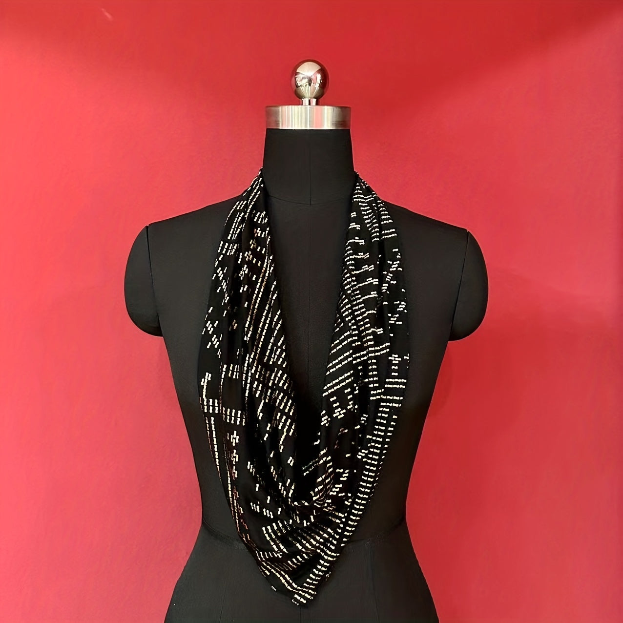 Women's multi-purpose scarves are handmade gold hot hair accessories