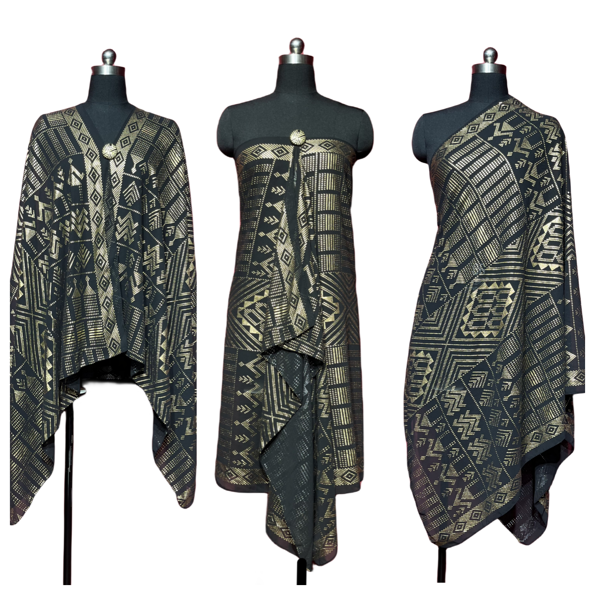 70.8‘’*33.8‘’Vintage 1920s gorgeous style Faux Assuit foil print Women's shawl Pearl Chiffon Hijab scarf headscarf