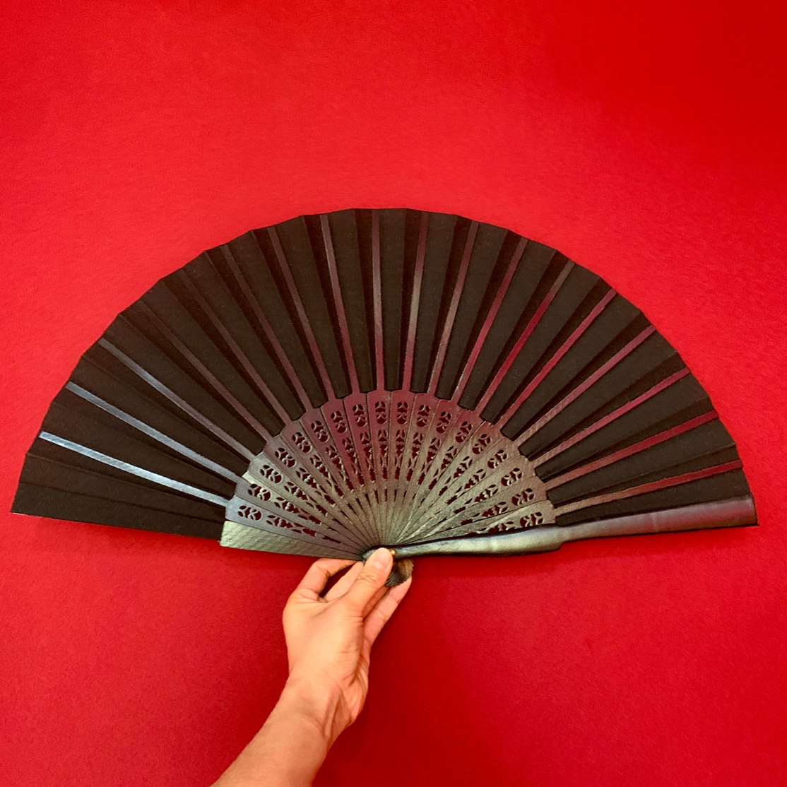Gorgeous Spanish wooden Assuit hot stamping craft dance Flamenco fans ATS the props