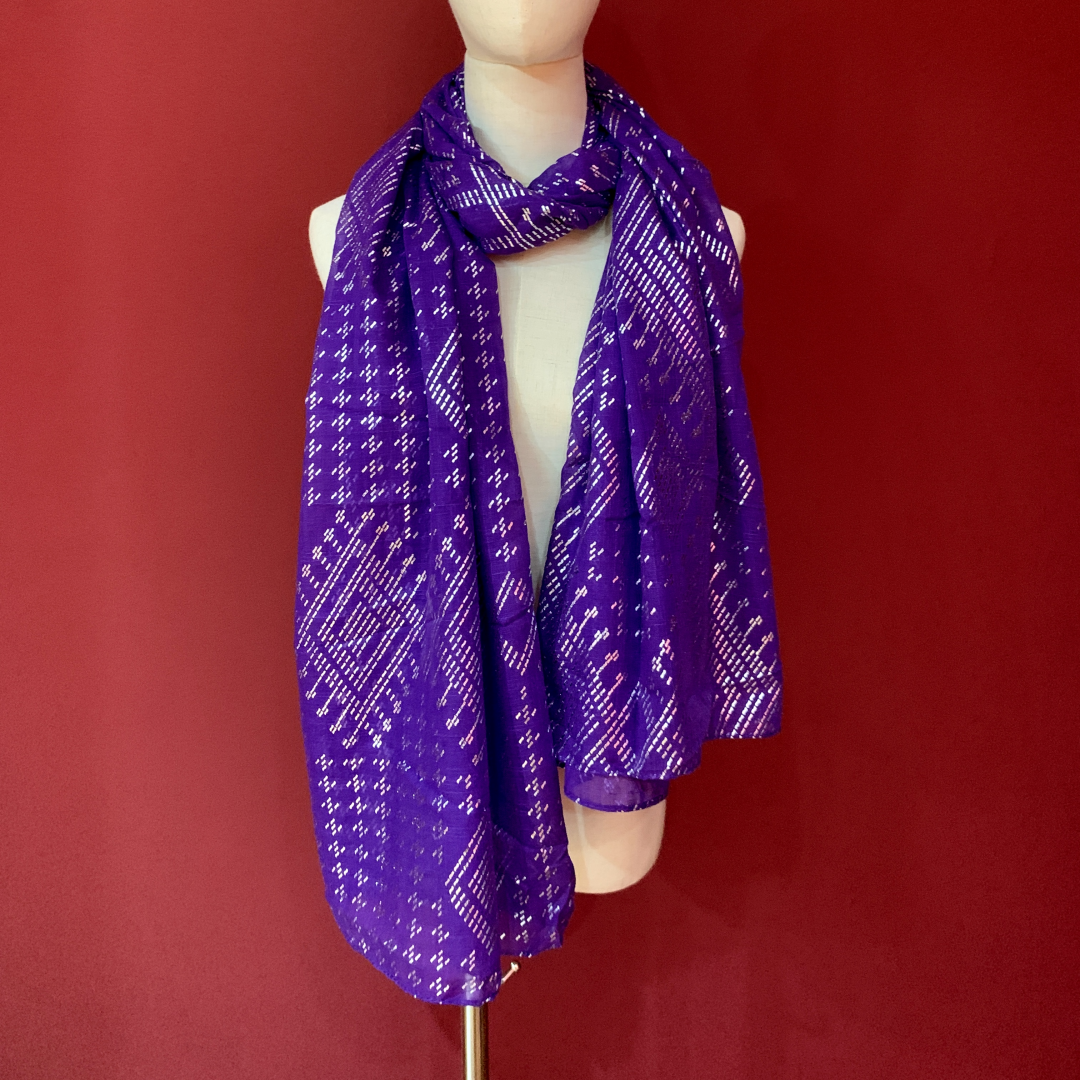 Clearance Sale | 78.7''*34''OverSize Modern Fashions shawl scarf Cotton hot stamping Hip scarf Headband gauze kerchief