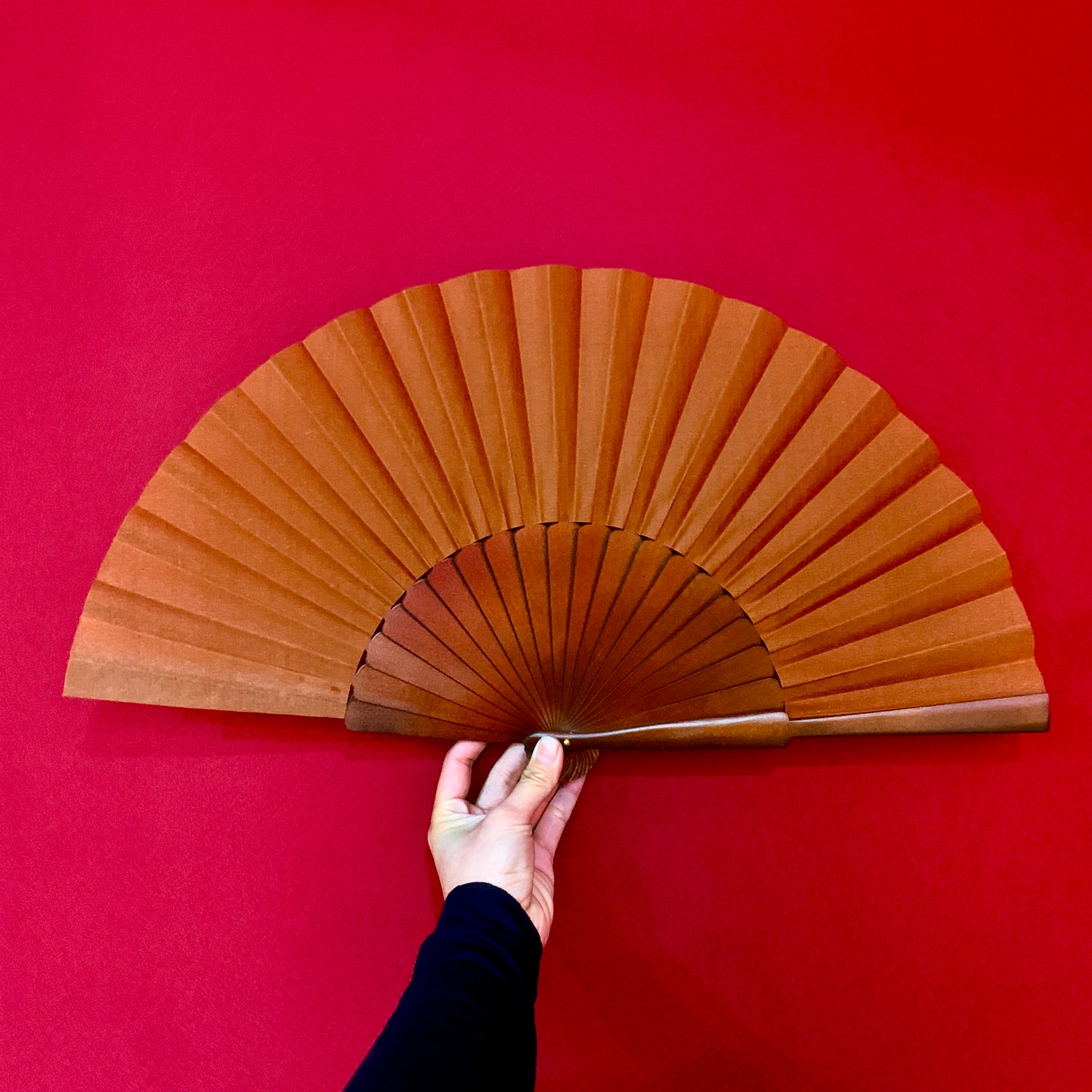 Pure Color Spanish wooden Fan Flamenco dance fan craft fan Bellydance props