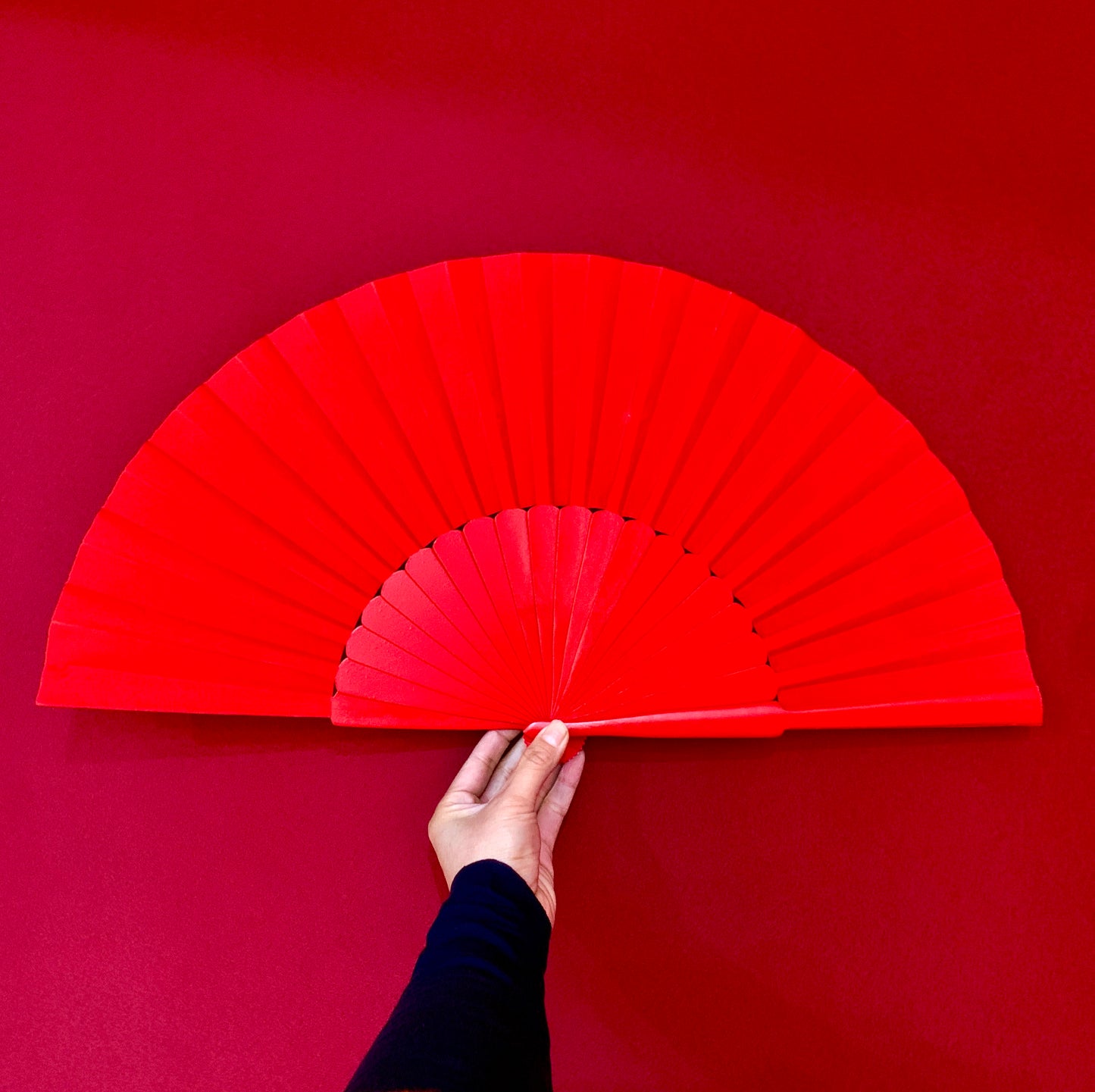 Pure Color Spanish wooden Fan Flamenco dance fan craft fan Bellydance props