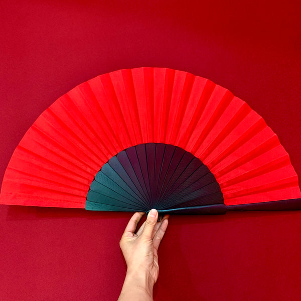 Pure Color Spanish wooden Fan Flamenco dance fan craft fan Bellydance props