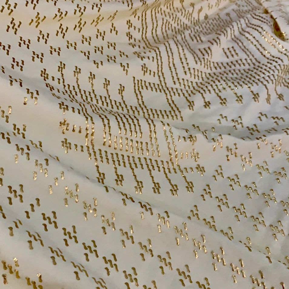 The Elastic Rayon Faux Assuit foil print Fabric Tribal BellyDance ATS Costume Fabric Oriental Dance