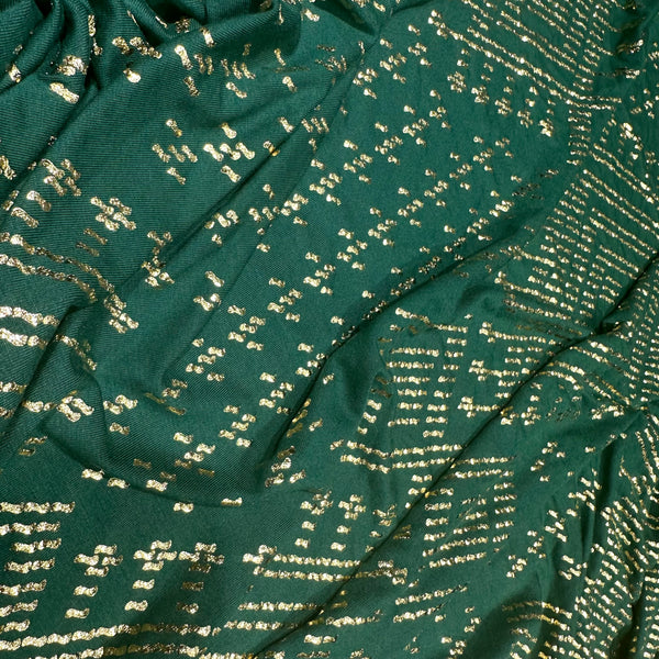 The Elastic Rayon Faux Assuit foil print Fabric Tribal BellyDance ATS Costume Fabric Oriental Dance