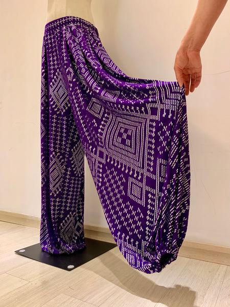 Modern Modal Royan Faux Assuit foil print Bloomers Tribal Fusion Knickerbockers ATS Pants Yoga