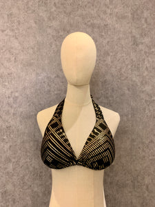 Gorgeous Fashions The Bikini Faux Assuit foil print Dance Bar Yoga Tops