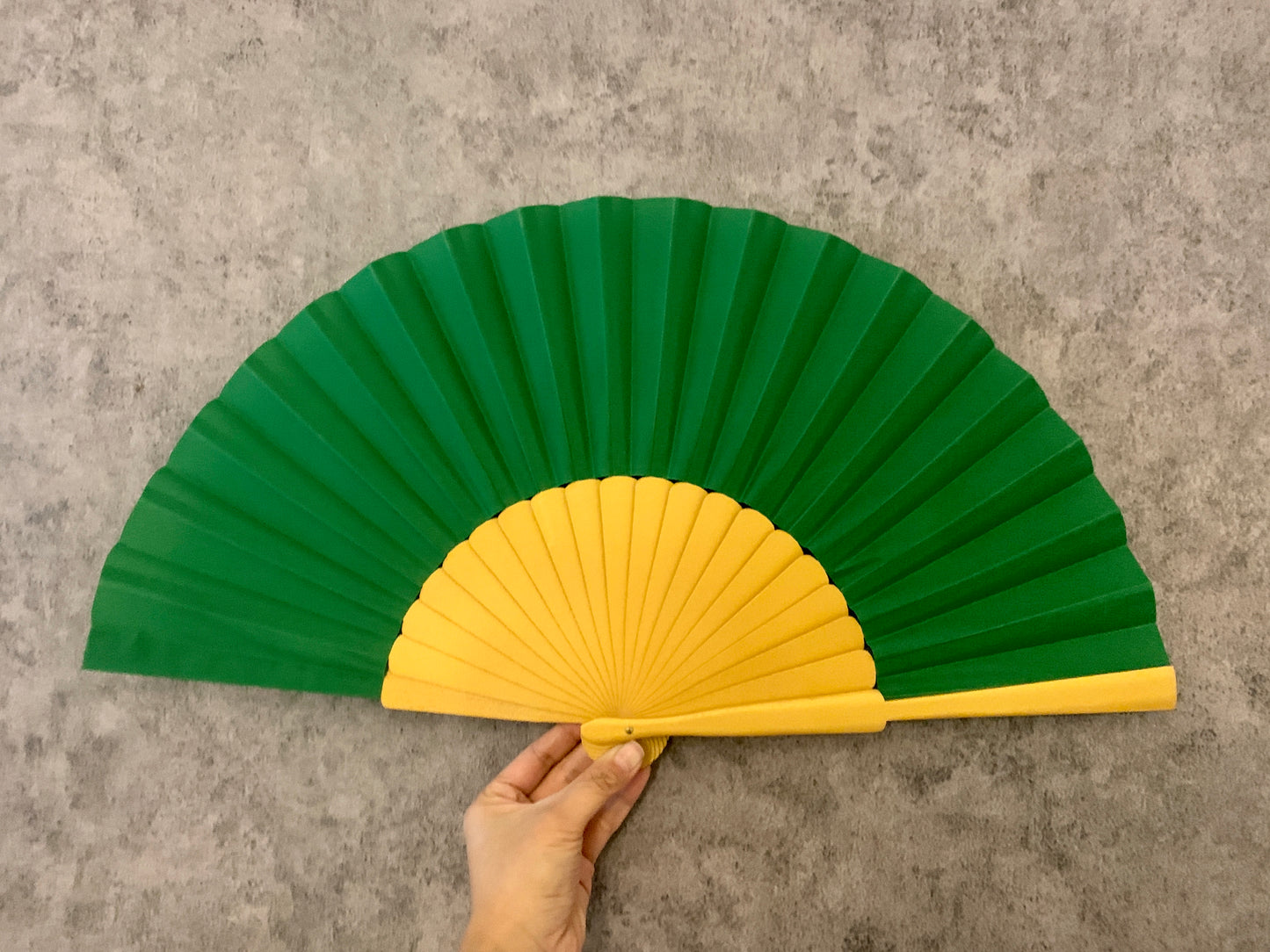 Pure Color Bling Bling Gold Spanish wooden Fan Flamenco dance Fan
