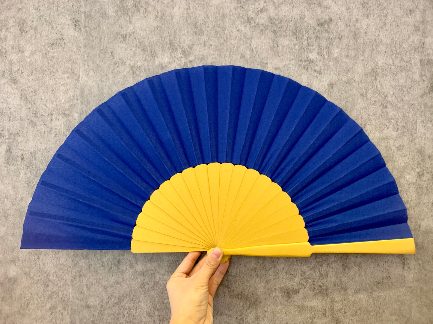 Pure Color Bling Bling Gold Spanish wooden Fan Flamenco dance Fan