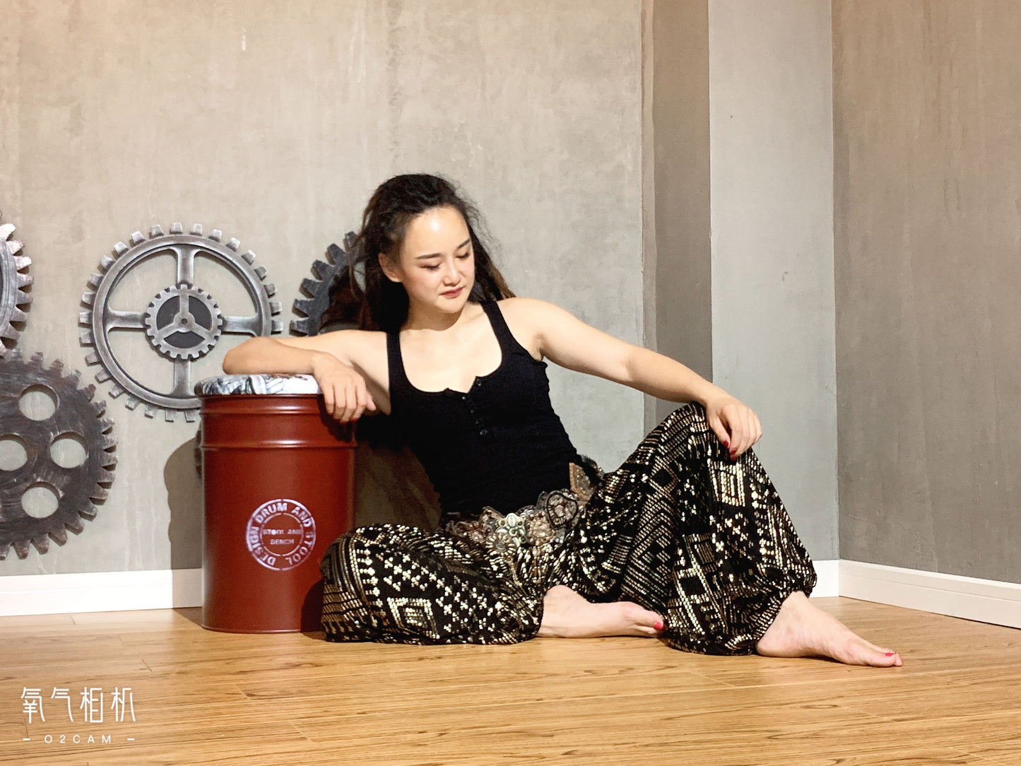 Modern Modal Royan Faux Assuit foil print Bloomers Tribal Fusion Knickerbockers ATS Pants Yoga