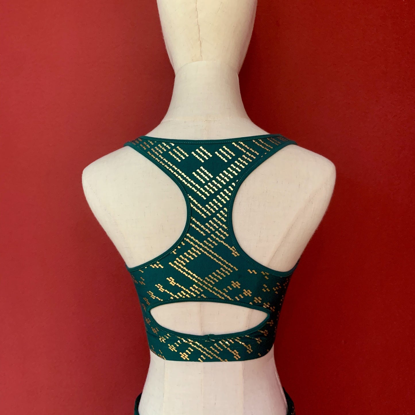 Tribal Fashions ATS choli Assuit The Elastic Rayon Faux Assuit Foil Print vest