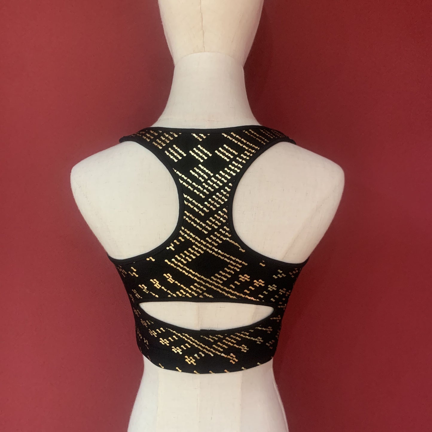 Tribal Fashions ATS choli Assuit The Elastic Rayon Faux Assuit Foil Print vest