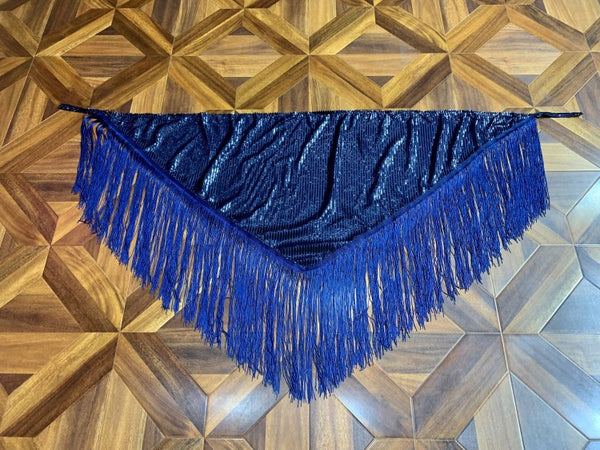 Triangle scarf tassels shawl belly dance costume belly dance waist chain belly dance hip scarf mermaid hip scarf